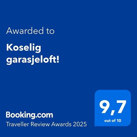 Koselig Garasjeloft! Daire Langevag Dış mekan fotoğraf